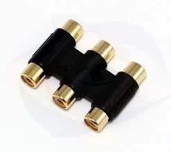 RCA Triple Coupler For Video/Audio