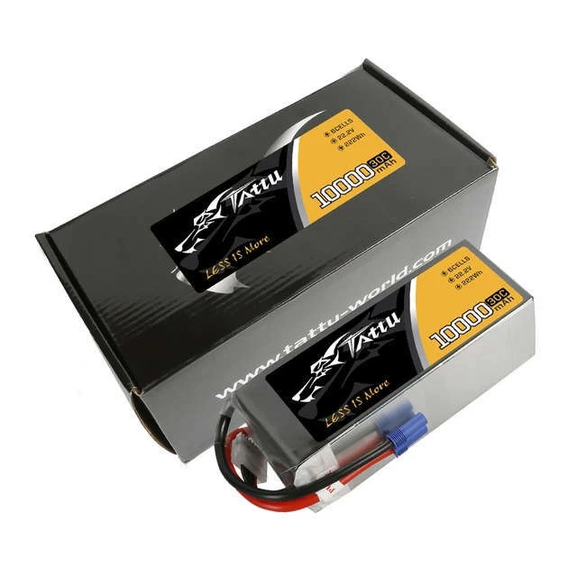 Tattu 22.2V 30C 6S 10000mAh Lipo Battery Pack With EC5 For UAV 1 Tattu 22.2V 30C 6S 10000mAh Lipo Battery Pack With EC5 For UAV