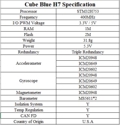 CubePilot The Cube Blue H7 - Pixhawk 2.1 Made In The USA 5 CubePilot The Cube Blue H7 - Pixhawk 2.1 Made In The USA -Drone Parts Store Blue H7