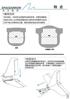 MFD Crosswind Nimbus Pro 1900mm FPV Plane - KIT -Drone Parts Store Crosswing1 4