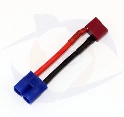 Deans Style T-Connector Feale To EC3 Male Adapter - 5cm