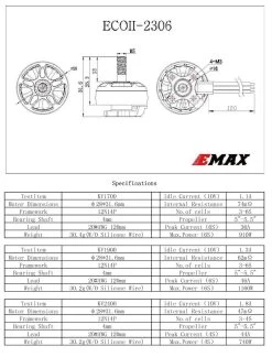EMAX ECO II 2306 Brushless Motor 1700KV -Drone Parts Store EMAX ECO 3 1