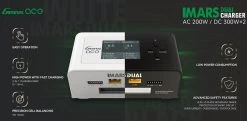 GensAce Imars Dual Channel AC200W/DC300W Balance Charger Black -Drone Parts Store GEA200WDUAL UB 28529