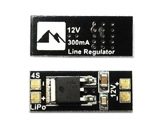 Matek Linear Regulator - 4S LiPo To 12V 300mA 1 Matek Linear Regulator - 4S LiPo To 12V 300mA