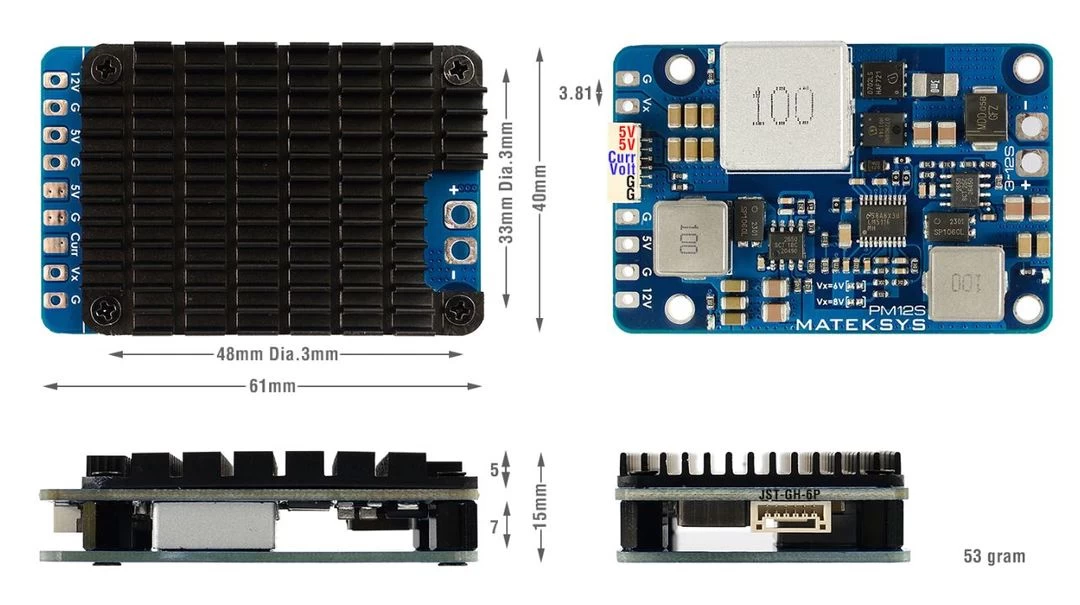 Matek Power Module PM12S-3 2 Matek Power Module PM12S-3 - Image 2
