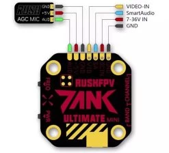 Rush TANK Mini 5.8GHz Video Transmitter 20x20 - US -Drone Parts Store RUSH DA11 28329 1