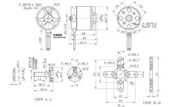 SunnySky X2212 1250KV II Brushless Motor -Drone Parts Store SS X2212 1250 28129