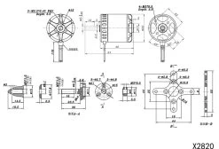 SunnySky X Series V3 X2820 Brushless Motor 500KV Short -Drone Parts Store SS XV3 X2820 500 S 28229