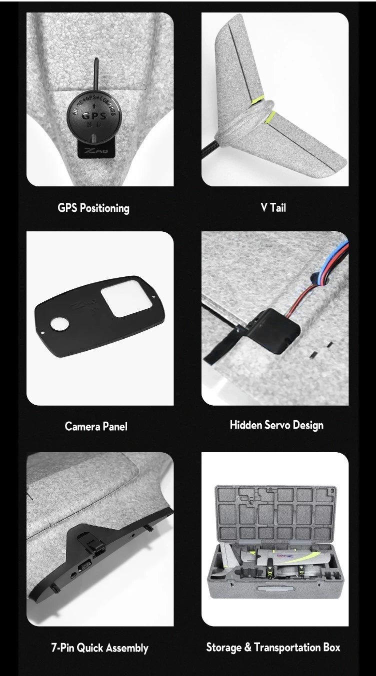 OMP Hobby ZMO Pro VTOL FPV VRX 6S Combo 7 OMP Hobby ZMO Pro VTOL FPV VRX 6S Combo - Image 7