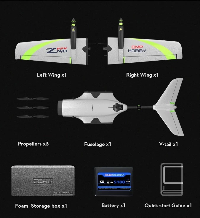 OMP Hobby ZMO Pro VTOL FPV VRX 6S Combo 5 OMP Hobby ZMO Pro VTOL FPV VRX 6S Combo - Image 5