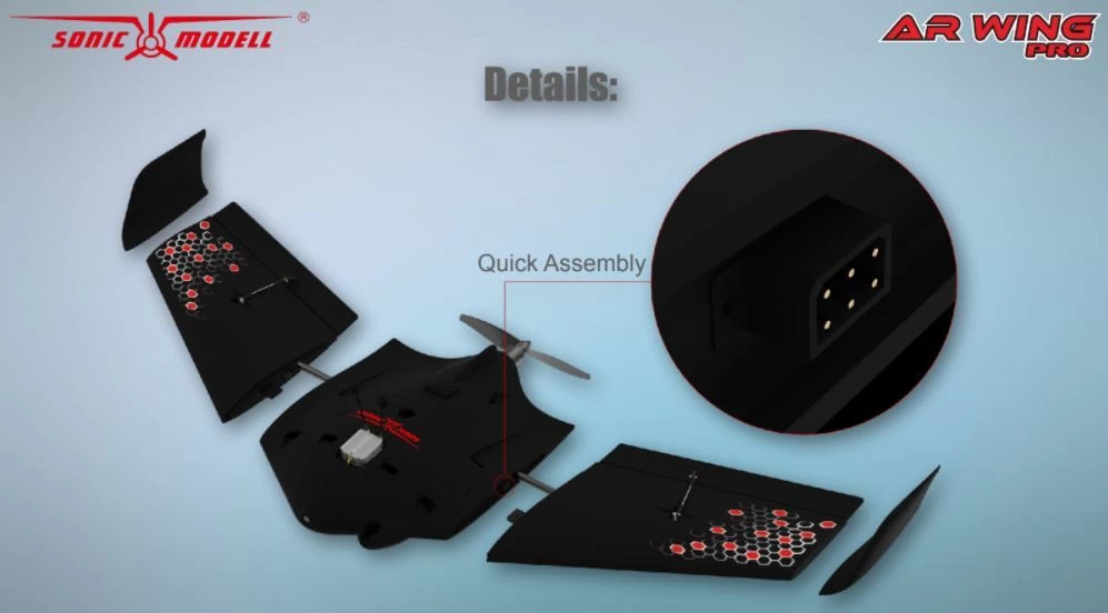 Sonic Modell AR Wing Pro KIT - EPP, 1000mm 3 Sonic Modell AR Wing Pro KIT - EPP, 1000mm - Image 3