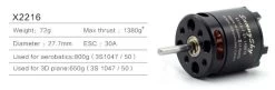 SunnySky X2216 Brushless Motor Short Shaft Version 1100KV -Drone Parts Store SunnySky X2216 Brushless Motors Short Shaft 28329