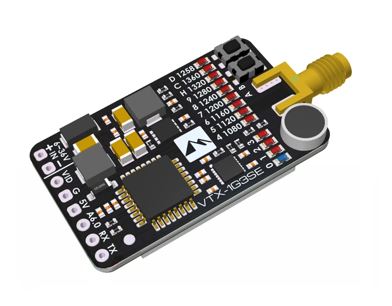 Matek 800mw 1.3GHz Video Transmitter SE - USA 25-800mW 1 Matek 800mw 1.3GHz Video Transmitter SE - USA 25-800mW
