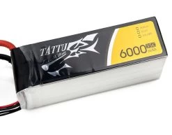 Tattu 35C 22.2V 6S 6000mah Lipo Battery Pack With XT60 Plug