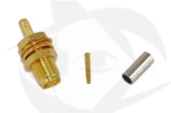 SMA Female Connector - Crimp Style (Straight)