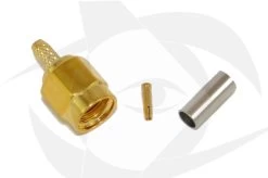 RP-SMA Male Connector - Crimp Style (Straight)