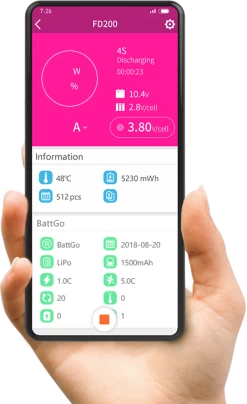ISDT FD200 200W 25A Smart Battery Discharger -Drone Parts Store fd200 2