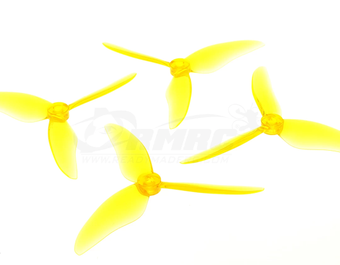 Gemfan Hurricane Durable 3 Blade 51499 Propeller - Clear Yellow 2 Gemfan Hurricane Durable 3 Blade 51499 Propeller - Clear Yellow - Image 2