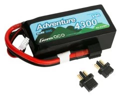 Gens Ace Adventure HV 4300mAh 3S 11.4V 60C Battery Deans XT60