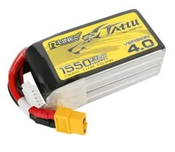 Tattu R-Line V4.0 1550mAh 14.8V 130C 4S1P Lipo Battery XT60