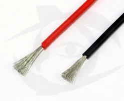 Premium Silicone Wire 20 Gauge Black, 1m