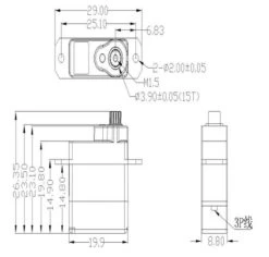 EMAX ES9052MD All-Purpose Digital Metal Gear Servo -Drone Parts Store retfgerrer