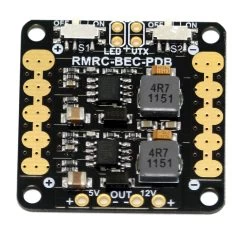 RMRC - Mini Power Distribution Board - 5V & 12V BEC + Switches