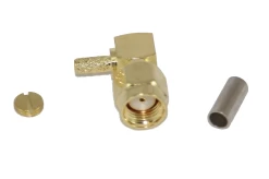 RP-SMA Male Connector - Crimp Style (Right Angle)